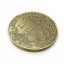 Oboustranná kovová mince 2,5 cm s nápisy Yes a No na každé straně Mince na pomoc při rozhodování Ano a Ne Sběratelská pozlacená mince 3