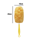 Oboustranný 360° odlučovač prachu a pavučin 10×20 cm Žlutý čistič s madlem a 10 jednorázovými filtry pro úklid stropů, nábytku a pracovních desek 3