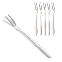 Obstgabeln 13,1 cm aus Edelstahl Gold oder Silber kleine Gabel für Obst Kuchen Desserts Multifunktionale Küchenhelfer 6 Stück 4