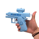 Obustronna wodna pistolet z podwójnym strzałem Prank wodna pistolet z tylnym wystrzałem Śmieszna zabawka do bitew wodnych dla dzieci i dorosłych 2