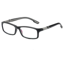 Occhiali da lettura +1,50 Occhiali quadrati in plastica con filtro per luce blu TR90 Montatura leggera e resistente Comfort di indossamento Protezione degli occhi durante la lettura 3