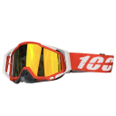 Occhiali da motocross con protezione UV Vetro giallo Antiriflesso Telaio resistente Cinghie regolabili Occhiali per moto Offroad MX Enduro 5
