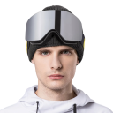 Occhiali da sci UV400 17,8 x 9,8 cm Unisex lente gialla che amplifica la luce Custodia rigida Borsa in tessuto morbido Occhiali protettivi 5