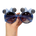 Occhiali da sole per ragazze con fiocchi Occhiali da sole carini per bambine protezione UV Montatura leggera Occhiali estivi alla moda per bambini 6