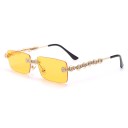 Occhiali da sole quadrati da donna E1331 8