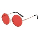 Occhiali da sole rotondi per bambini 122 x 50 mm Montatura in metallo Occhiali retro alla moda per bambini Montatura in metallo leggera 4