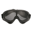 Occhiali da tiro tattici con montatura nera in TPU e rete metallica 18 x 8 cm Occhiali protettivi per airsoft paintball addestramento militare 1