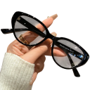 Occhiali da vista in plastica cat eye per la distanza -3,50 Design elegante Filtro blu contro la luce blu Protezione degli occhi durante il lavoro al computer 3