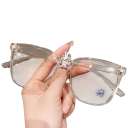 Occhiali in plastica con diottria -2,50 per la visione da lontano Filtro luce blu Protezione della vista Comfort di utilizzo Occhiali per occhi stanchi Lettura da schermo 6