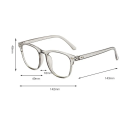 Occhiali in plastica senza diottrie Filtro contro la luce blu Protezione degli occhi durante il lavoro al computer Design elegante Montatura leggera e comoda 2