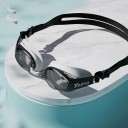 Occhialini da nuoto con protezione UV Guarnizione in silicone Lenti in policarbonato Cinturino regolabile Ampio campo visivo per piscina 3