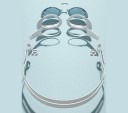 Occhialini da nuoto con protezione UV Guarnizione in silicone Lenti in policarbonato Cinturino regolabile Ampio campo visivo per piscina 2