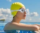 Occhialini da nuoto Taglia universale Telaio in silicone Protezione UV Occhialini sigillanti e comodi per nuotare in piscina e in acque 2