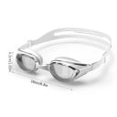 Occhialini da nuoto Taglia universale Telaio in silicone Protezione UV Occhialini sigillanti e comodi per nuotare in piscina e in acque 3