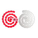 Ocelová spirálová vyřezávací šablona na papírové květiny 10,5×11,5 cm cutting dies pro scrapbooking tvoření dekorací 1