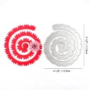 Ocelová spirálová vyřezávací šablona na papírové květiny 10,5×11,5 cm cutting dies pro scrapbooking tvoření dekorací 2