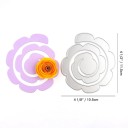 Oceľová spirálová vyrezávacia šablóna kvet 10,5×11,5 cm cutting dies na výrobu papierových kvetov scrapbooking tvorenie 2