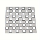 Ocelová vyřezávací šablona šachovnicový vzor 8 x 8 cm kovová cutting dies čtvercová mřížka pro scrapbooking výrobu přání dekorací 1