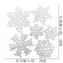 Ocelová vyřezávací šablona sněhové vločky 9,8 x 9,4 cm kovová cutting dies detailní vzory pro scrapbooking výrobu přání dekorací 2