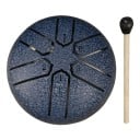 Oceľový jazýčkový bubon 75×75 mm 6 tónov Mini handpan meditačný nástroj Dažďový bubon pre jogu Relaxáciu Vonkajšie hranie Jedinečný 6