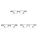 Ochelari anti-lumină albastră pentru computer Rame metalice semi-închise de formă rectangulară Lentile transparente Părți nazale 4