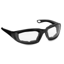 Ochelari de ciclism negri cu căptușeală din spumă, protecție UV400 împotriva vântului, ochelari sport din plastic rezistenți la impact 4