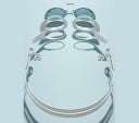 Ochelari de înot cu protecție UV, etanșare din silicon, lentile din policarbonat, curea ajustabilă, câmp vizual larg pentru piscină 2