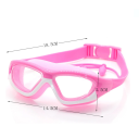 Ochelari de înot pentru copii din silicon, 14,5 x 5,5 x 18,5 cm, ochelari de apă cu dopuri pentru urechi, protecție pentru ochi, echipament de înot pentru copii 3