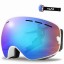 Ochelari de schi cu efect de oglindă UV400 Ochelari de schi snowboard pentru bărbați și femei Cască anti-aburire Ochelari de schi 2