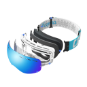 Ochelari de schi pentru copii 15,5 x 8,2 cm UV400 Unisex Policarbonat Antifog Roz cu imprimeu de donut Etui pentru ochelari 4