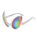Ochelari de soare extraterestri 13,5 x 8,5 cm Ochelari futuristici cu lentile colorate Ochelari retro pentru festivaluri, accesoriu 2