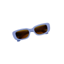 Ochelari de soare pentru copii Cadru dreptunghiular Lentile maro 128 x 36 mm Ochelari stilati pentru băieți și fete Protecție UV Cadru ușor 3