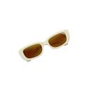 Ochelari de soare pentru copii Cadru dreptunghiular Lentile maro 128 x 36 mm Ochelari stilati pentru băieți și fete Protecție UV Cadru ușor 1