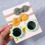 Ochelari de soare pentru copii in forma de floare cu fundita 3