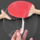 Ochranná fólie na pingpongovou raketu 16 x 16 cm 4 ks Průhledný PVC lepící kryt pro údržbu povrchu rakety Stolní tenis 2
