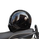 Ochranná motocyklistická integrálna helma s okuliarmi Uzavretá s tmavým zorníkom Odolná ABS škrupina Na motorku skúter aj chopper 3