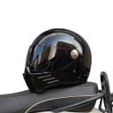 Ochranná motocyklistická integrální helma s brýlemi Uzavřená s tmavým zorníkem Odolná ABS skořepina Na motorku skútr i chopper 3