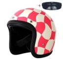 Ochranná motocyklová helma s brýlemi Otevřená s měkkým lemováním Odolná ABS skořepina 3