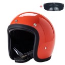Ochranná motocyklová helma s brýlemi Otevřená s měkkým lemováním Odolná ABS skořepina Unisex pro motorku skútr moped i chopper 5