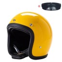 Ochranná motocyklová helma s brýlemi Otevřená s měkkým lemováním Odolná ABS skořepina Unisex pro motorku skútr moped i chopper 4