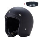 Ochranná motocyklová helma s okuliarmi Otvorená s mäkkým lemovaním Odolná ABS škrupina Unisex pre motorku skúter moped aj chopper 1