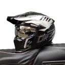 Ochranná motocyklová integrální helma Sklopný zorník a kšilt proti slunci Odolná ABS skořepina Pro motorku enduro skútr i čtyřkolku 3