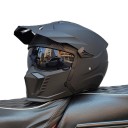 Ochranná motocyklová integrální helma Sklopný zorník a kšilt proti slunci Odolná ABS skořepina Pro motorku enduro skútr i čtyřkolku 3