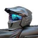Ochranná motocyklová integrální helma Sklopný zorník a kšilt proti slunci Odolná ABS skořepina Pro motorku enduro skútr i čtyřkolku 2