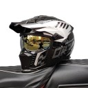 Ochranná motocyklová integrální helma Sklopný zorník a kšilt proti slunci Odolná ABS skořepina Pro motorku enduro skútr i čtyřkolku 1