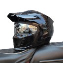 Ochranná motocyklová integrální helma Sklopný zorník a kšilt proti slunci Odolná ABS skořepina Pro motorku enduro skútr i čtyřkolku 1