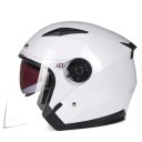 Ochranná motocyklová přilba s dvojitým zorníkem Otevřená s výklopnou sluneční clonou Odolná ABS skořepina Unisex pro motorku skútr i moped 7