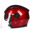 Ochranná motocyklová přilba s dvojitým zorníkem Otevřená s výklopnou sluneční clonou Odolná ABS skořepina Unisex pro motorku skútr i moped 4