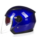 Ochranná motocyklová přilba s dvojitým zorníkem Otevřená s výklopnou sluneční clonou Odolná ABS skořepina Unisex pro motorku skútr i moped 5