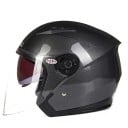 Ochranná motocyklová prilba s dvojitým zorníkom Otvorená s výklopnou sluneční clonou Odolná ABS škrupina Unisex pre motorku skúter aj moped 3